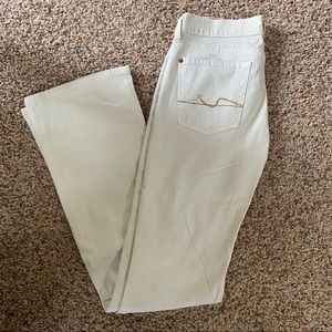 7 For All Mankind 7FAM | Bootcut Khaki/Cream Jeans | Size 28